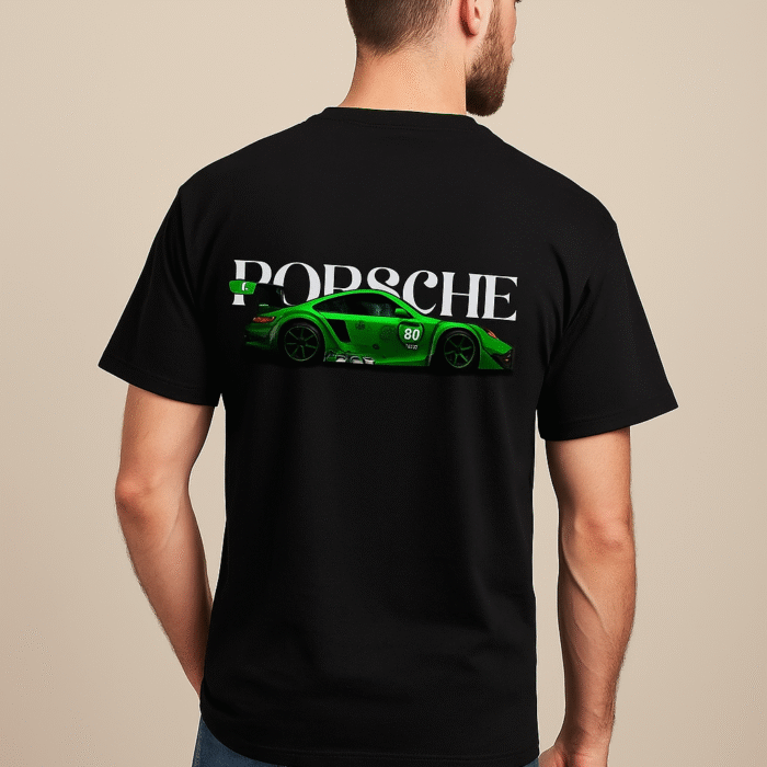 porsche car printed t-shirt