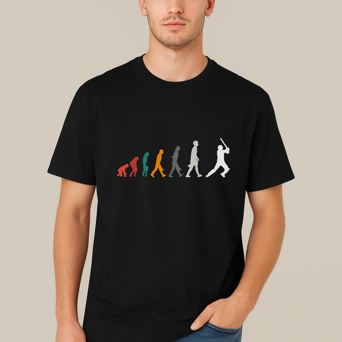 Evolution t-shirt for men black-f