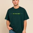 Men's motivational oversized t-shirt