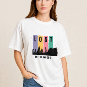 Women's Forest Graphic Printed Oversized Classic T-Shirt