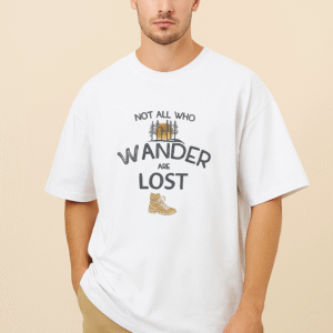 Men's Adventure Typography Oversized Classic T-Shirt