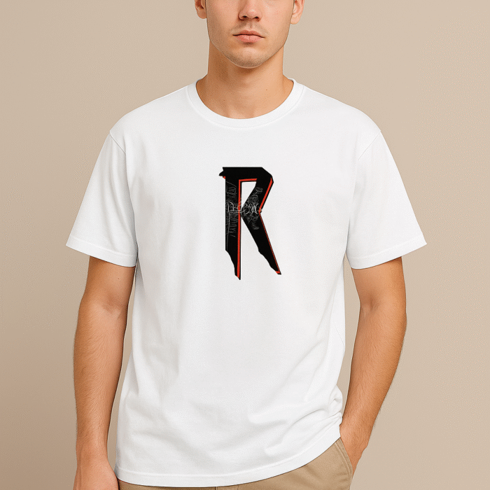 alphabetic printed t-shirt
