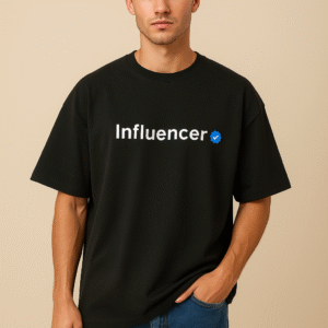 Men's Influencer printed  Oversized Standard T-Shirt.