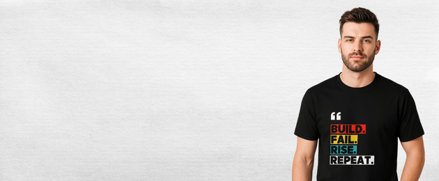 For Him Printed Tshirt for Men