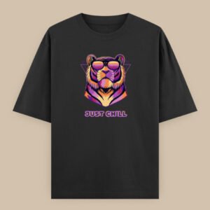 Men's Retro Tiger Graphic Oversized T-Shirt