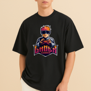 Men's Pro Gamer Mode ON Oversized T-Shirt
