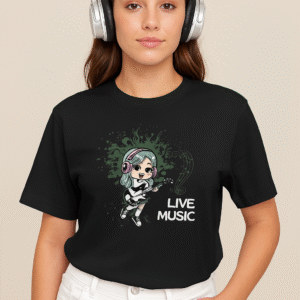 Women's Vibe Mode On – Music Lovers Regular Fit T-Shirt