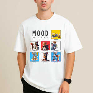 Men's Tom & Jerry “Mood” Oversized Classic T-Shirt