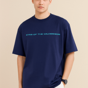 Men's Wolf Graphic Oversized T-Shirt