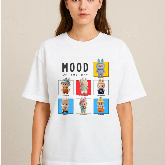 labubu doll printed T-shirt